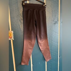 PINK Victoria's Secret Black Leggings with Gradient Effect